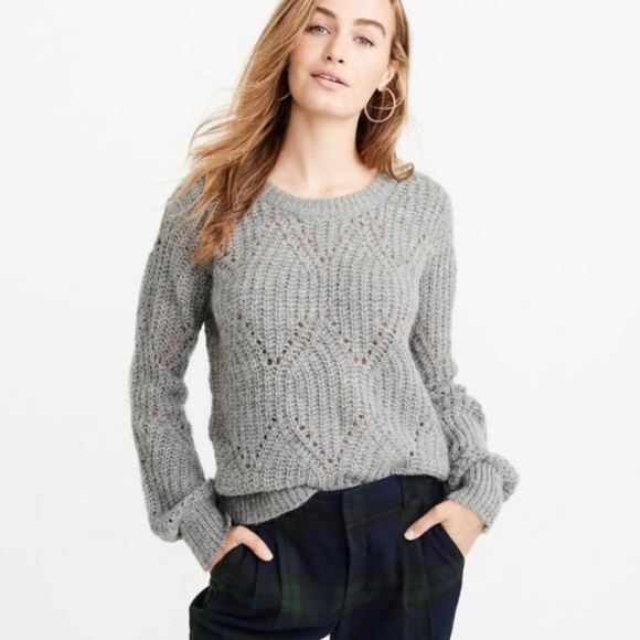 NWT Abercrombie & Fitch Gray Sweater XS & Small Available - Picture 6 of 7